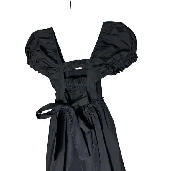 Princess Polly Black Mini Smocked Dress XS - Picture 5 of 6